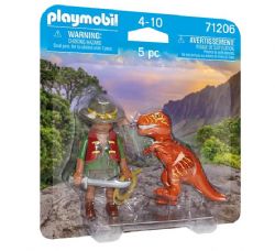 PLAYMOBIL DUO PACKS - AVENTURIER ET TYRANNOSAURE #71206